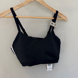 Adidas Women's Black and White Sports Bra